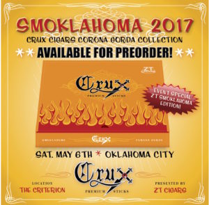 Cigar News: Crux Cigars Corona Gorda Sampler Heading to Smoklahoma Event