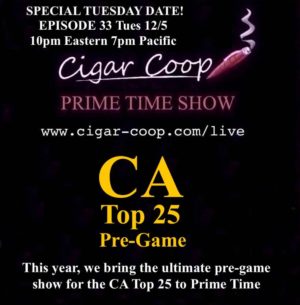 Announcement: Prime Time Show Episode 33 12/5/17 10pm Eastern, 7pm Pacific