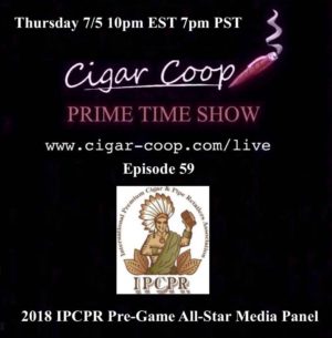 Announcement: Prime Time Show Episode 59 – The 2018 IPCPR Prime Time Pre-Game All Star Media Panel 10pm EST, 7pm PST