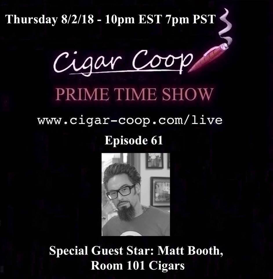 Announcement Prime Time Show Episode 61 Matt Booth Room