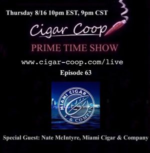 Announcement: Prime Time Show Episode 63– Nate McIntyre – 8/16/18 10pm EST, 7pm PST