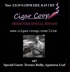 Announcement: Prime Time Special Edition #47: Terence Reilly, Aganorsa Leaf and Big Game Postgame