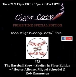 Announcement: Prime Time Special Edition 73:  The Baseball Show – Shelter in Place Edition