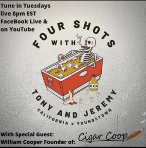 The Blog: Will Cooper Guests on Four Shots with Tony and Jeremy