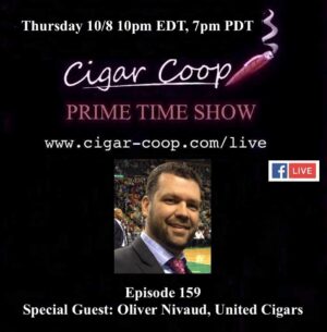 Announcement: Prime Time Episode 159 – Oliver Nivaud, United Cigars