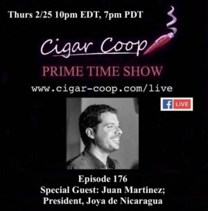 Announcement: Prime Time Episode 176 – Juan Martinez, Joya de Nicaragua