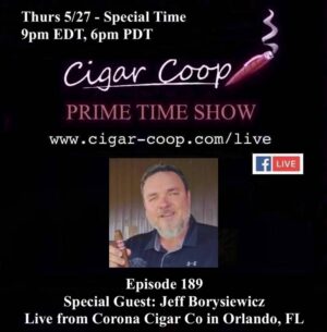 Announcement: Prime Time Episode 189 – Jeff Borysiewicz – Live from Orlando, 9pm ET/6pm PT