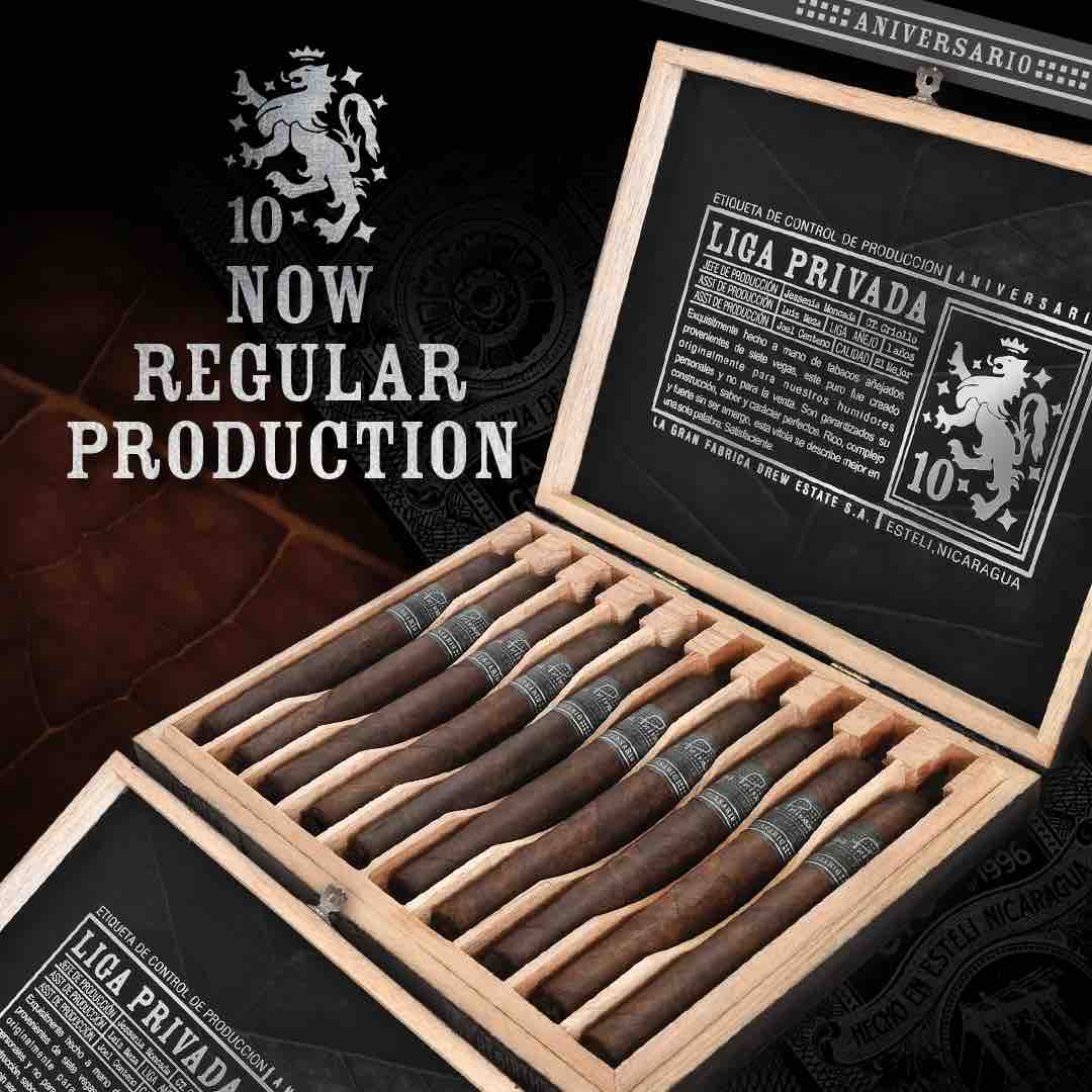Cigar News: Drew Estate Announces Regular Production for Liga Privada 10 Year Aniversario