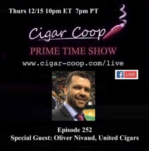 Announcement: Prime Time Episode 252: Oliver Nivaud, United Cigars