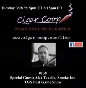 Announcement: Prime Time Special Edition 138: Alex Tavella, Smoke Inn/KMA Talk Radio