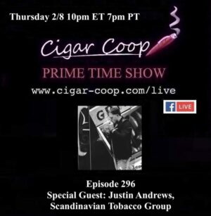Announcement: Prime Time Episode 296: Justin Andrews, Scandinavian Tobacco Group