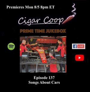 Announcement: Prime Time Jukebox Episode 137:  Songs About Cars